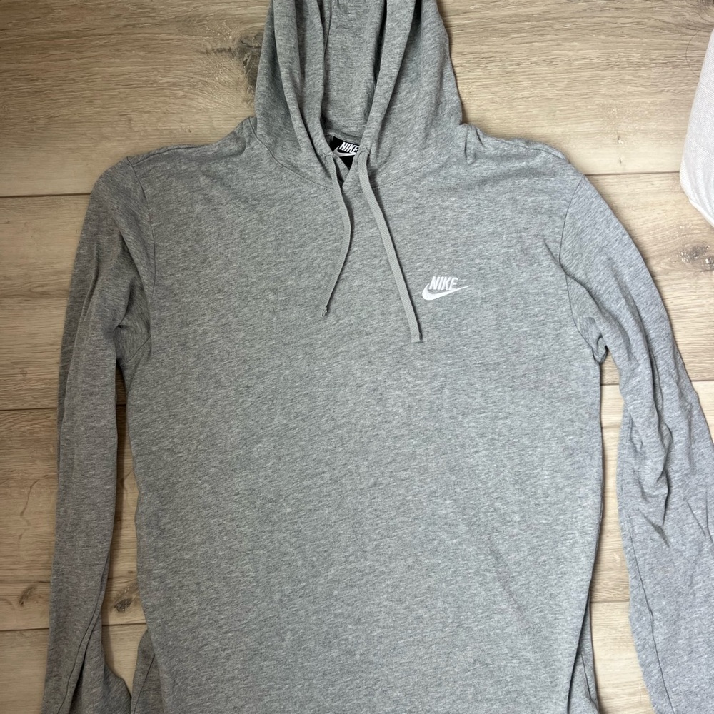 Nike Heather Gray Long Sleeve with Hood